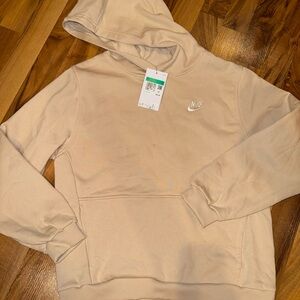 Nike kids tan athletic hooded pullover‎ size XL unisex casual hoodie NWT